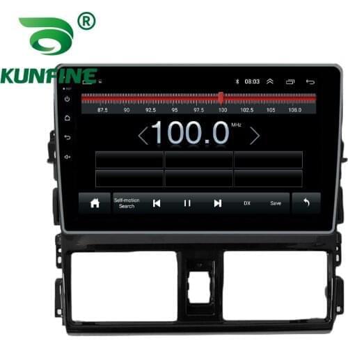 Android 10.0 1024*600 Octa Core Car DVD GPS Navigation Player Deckless Car Stereo for Toyota Vios Yaris 2013-2016 Radio Headunit