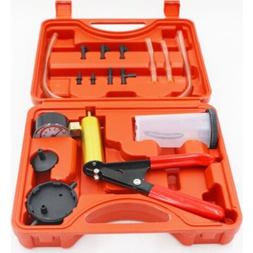 Auto Car Manual Vacuum Pressure Pump Brake Bleeding Portable Durable Repair Set
