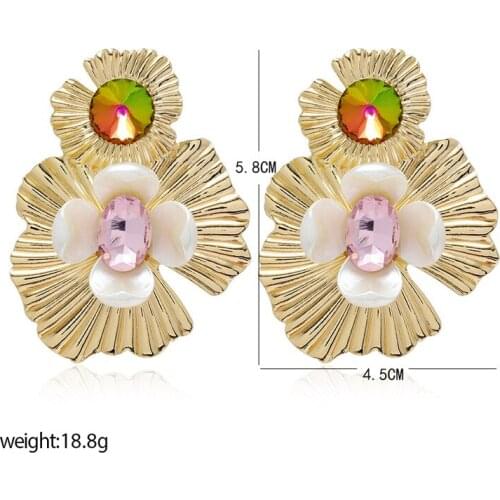 LZHLQ Geometry Earrings For Women Avant-garde Girls Hollow Embossed Avatar Earrings Fashion Jewelry Punk Vintage Dangle