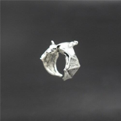 Hot New Retro Fruit bat rings Flying fox rings Bat jewelry Fox ring jewelry Animal jewelry Gift Foxes Bat Adjustable ring Gifts