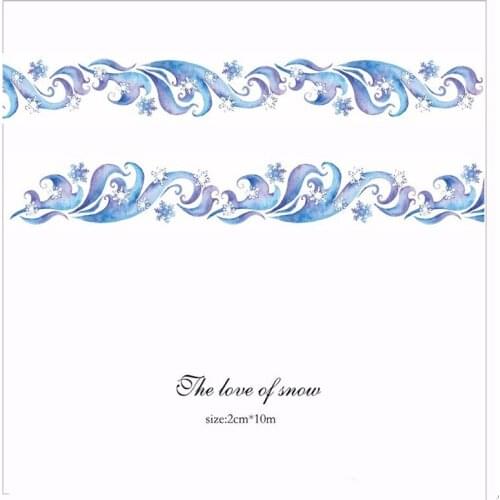 The Love of Snow Washi Tapes Bullet Journal Masking Tape Adhesive Tape DIY Scrapbooking Washi Stickers