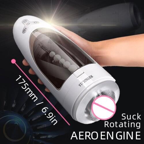 Men Masturbator Intelligent Rotation Automatic Male Masturbator Moaning Sucking Roll Ball Masturbation Cup Sex Toys for Men