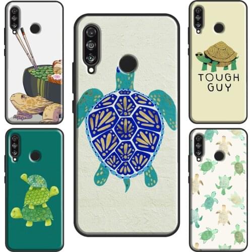 Cute Turtle Tortoise Case For Huawei P30 Pro P40 P20 Mate 20 Lite Nova 5T P Smart 2019 Honor 20 8X 9X 8A 10i