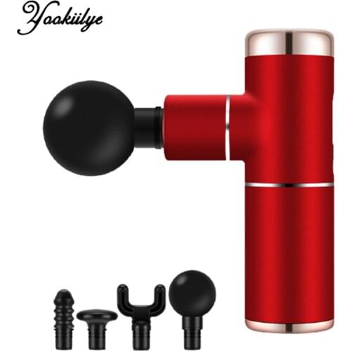 Mini Electric Muscle Massage Gun Portable Deep Muscle Vibration Pain Therapy for Neck Body Massage Relief Pain Relax Fitness