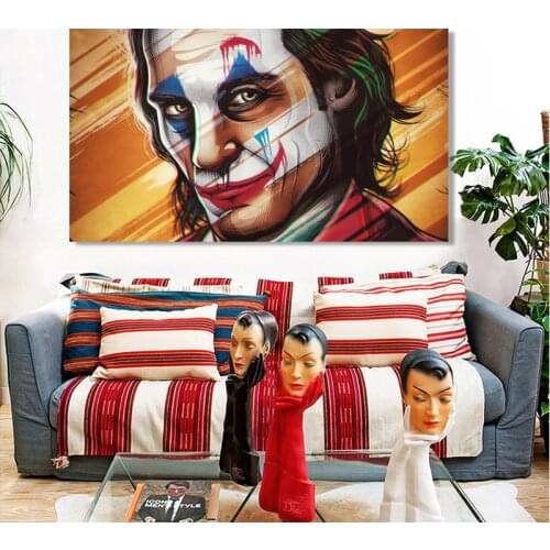 Wall Decoration Abstract Movie Portrait Poster Print Wall Art Canvas Painting joker phoenix Picture for Living Room Home Decor