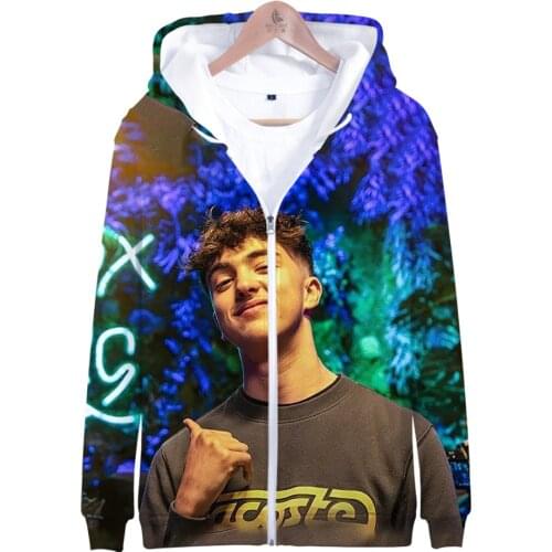 New Michou Inoxtag 3D Print Tops Autumn Winter Holiday Passionate Men/Women Streetwear Zip Hooded oversized hoodie Zipper Tops