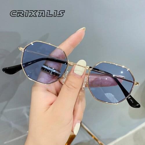 CRIXALIS Vintage Women Sunglasses Trend 2021 Anti-glare Driving Metal Retro Sun Glasses Female Men Oculos De Sol Feminino UV400
