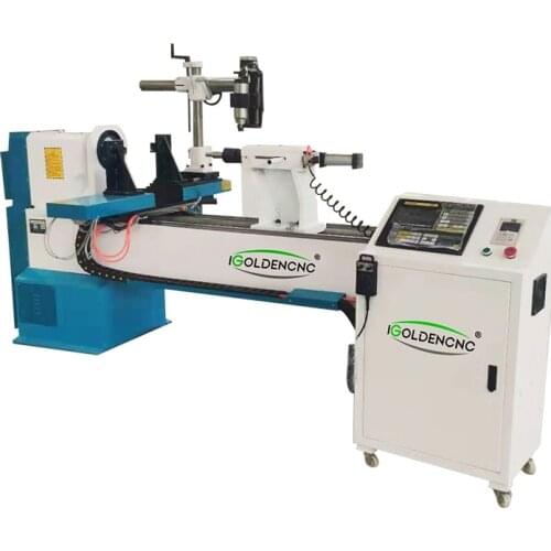 Single axis double knife 1530 cnc wood lathe cnc lathe turning engraving machinery price