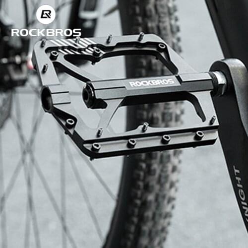 ROCKBROS Ultralight Non-Slip Waterproof Bicycle Pedals CNC Aluminum Alloy Sealed Bearing MTB Road Bike Pedal Cycling Accessories