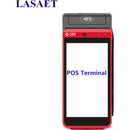 Handheld Android Mobile POS Terminal with Card Slot and NFC Reader Built-in Thermal Printer