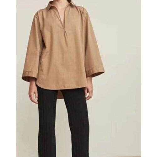 Женские рубашки оверсайз RUANDAI China At AliExpress