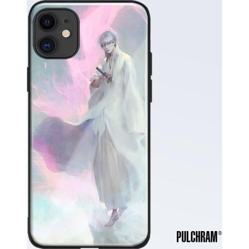 Gin Ichimaru Bleach anime glass phone case for iPhone 6 6s 7 8 x xr xs 11 pro max Samsung S note 8 9 10 20 Plus cover shell