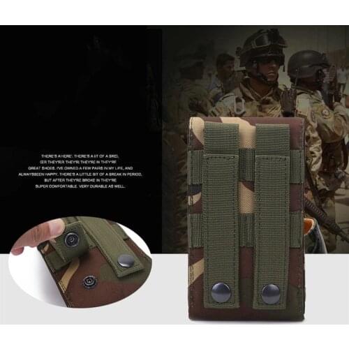 Outdoor Camouflage Bag Tactical Army Phone Holder Sport Waist Belt Case Waterproof Nylon EDC Sport Hunting Camo Bags in Backpack