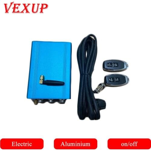 VexUp 2.0" 2.5" 3.0" Exhaust Valve Flap + Electric On/Off Control Box For Car Exhaust Pipe Vacuum Pump
