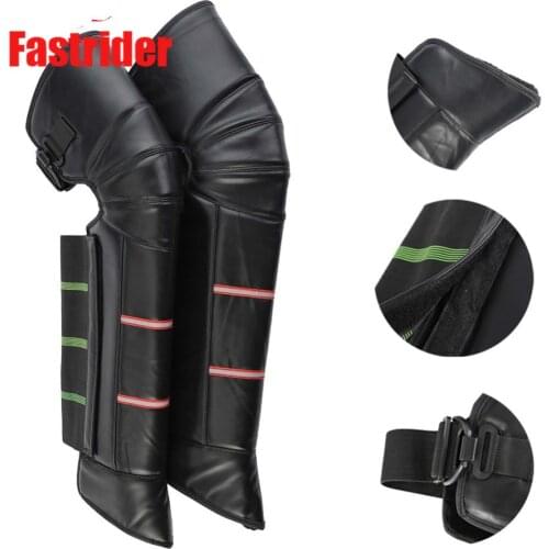 High quality Winter Motorcycle PU Leather Knee Protector Cycling Guard Moto Protective Kneepad Keep Warm for riding wholesale