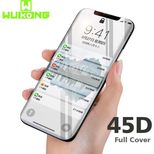 45D Full Cover Tempered Glass On theFor iPhone 6 6s 7 8 plus XR X XS Screen Protector For iPhone X XS XR Xs Max Protective Glass