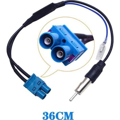 1 Dual Fakra Rf Radio Antenna Adapter With Amplifier Dual Female Fakra Radio To Volkswagen Standard Moto Male Antenna Adapter