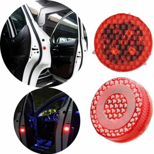 1PC Red 3V LED Car Door Open Warn Flash Lights Waterproof Anti Collid Signal Light Lamp