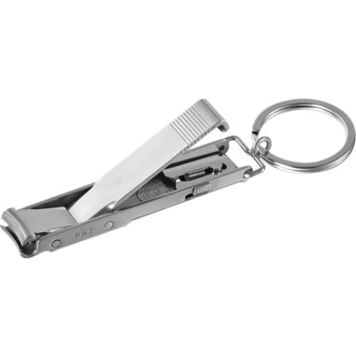 1pc portable thin Stainless steel Foldable Keychain Hand Toe Nail Clippers nail Cutter Trimmer outdoor tool