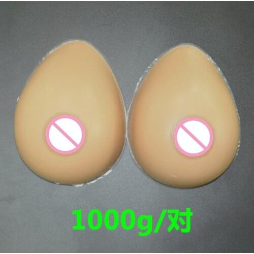 1000g/pair 34DD/36D Silicone Breast forms Mastectomy Artificial Silicone Fake Breast For Crossdressers And Transvestites