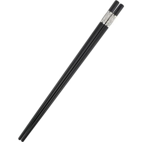 20pair/lot Reusable Chopsticks Dishwasher Safe, 9.5 Inch Fiberglass Chop Sticks Metal Japanese Korean Chopstick for food