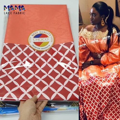 5 Yards Nigeria Printed Lace Fabric 2021 Bazin Riche Fabric For Sewing Daily Party Dresses Laces Top Quality Bazin Riche Fabric