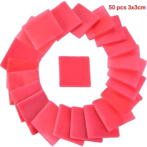 50 pcs Glue Clay tool Diamond Painting accessories 3*3cm nouveaute Point sticking Round square drill pen Storage box Label paper
