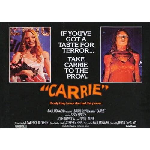 6style Choose Carrie Horror Movie Art Film Print Silk Poster for Your Home Wall Decor 24x36inch