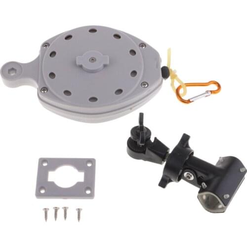 Automatic Retractables Fly Fishing Rod Holder Safety Lanyard Rope Clip Tackle