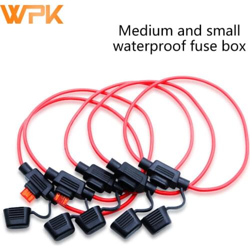 Fuse Socket Car With Medium And Small Waterproof Fuse Box Car Modified High-Quality Fuse With Cable 1Pcs