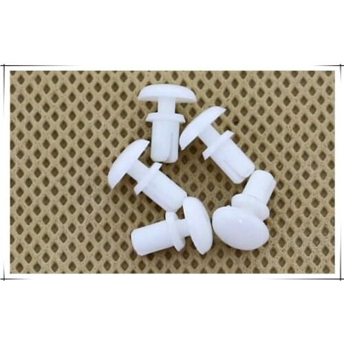 R4120 R Sharp White/Black Plastic Nylon Rivet For 4.1 Hole Diameter PC Board 1000pcs/bag