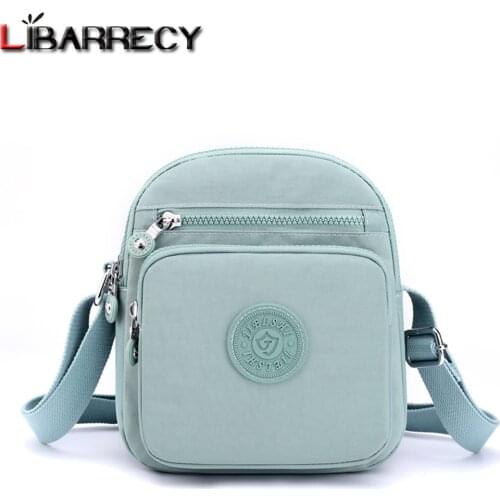 2021 New Multi-pocket Designer Ladies Shoulder Bag Solid Color Design Women Messenger Bags High-quality Nylon Womens Wallet Sac