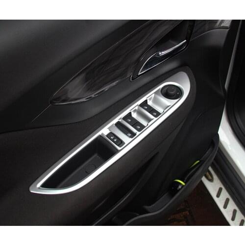 For Opel Mokka For Buick Encore 2012-2016 LHD Chrome Interior Armrest Door Window Button Switch Panel Cover Trim Garnish
