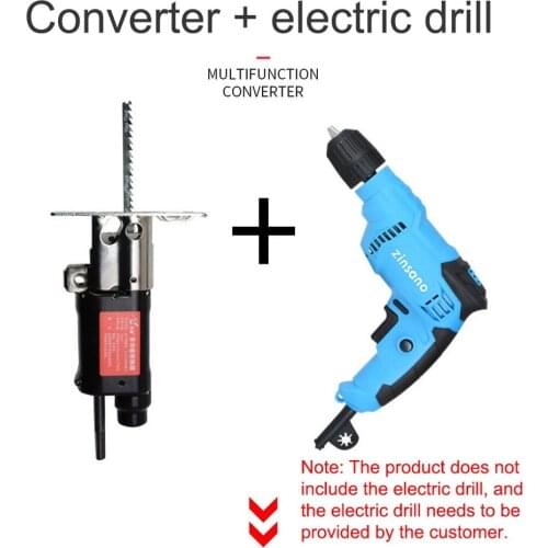 Electric Drill Modified Reciprocating Saw Jigsaw Electric Trowel Multi-function Home Tool Converter for Wood Metal Cutting