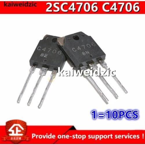 Kaiweikdic New imported original C4706 2SC4706 TO3P Commonly used large screen color TV power switch transistor