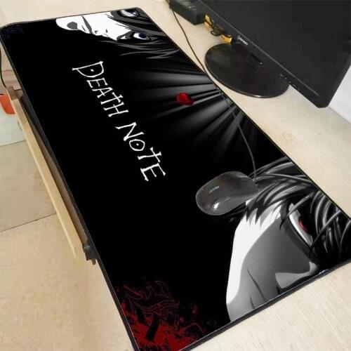 Death Note Anime Large Size Mouse Pad Rubber PC Computer Gaming Mousepad Desk Mat Locking Edge For CS GO LOL DOTA
