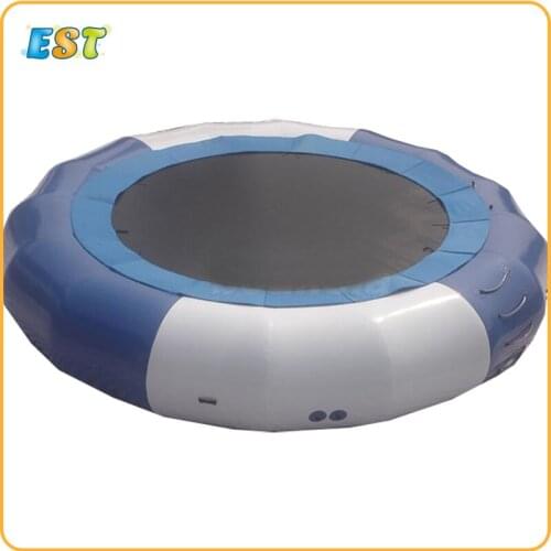 Wholesale price air trampoline inflatable jumping bed human inflatable water floating trampoline for sea games