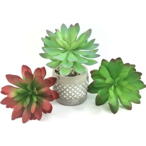 Artificial Flowers Ornaments Simulation Succulents With Plastic Flower Home Garden Decor Craft Succulents Plants