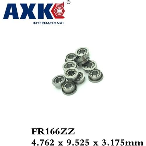 High Quality 10psc Fr166zz(4.762*9.525*3.175mm) Bearing 3/16 X3/8 X1/8 Inch Miniature Inch Flanged Ball Bearing Free Shipping