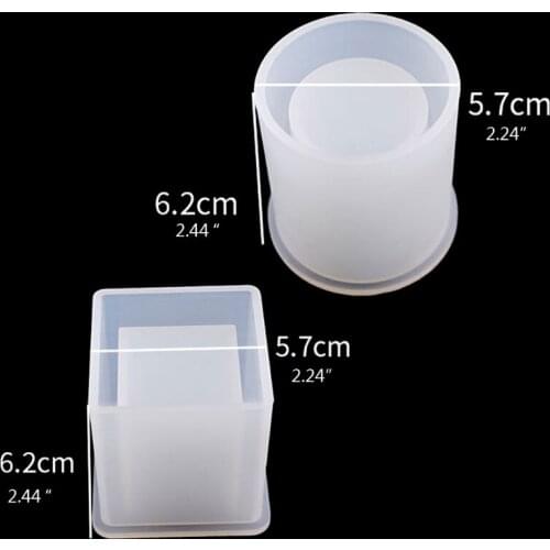 41Pcs DIY Coaster Cup Pen Soap Candle Holder Ashtray Flower Pot Resin Molds Kit A0NF