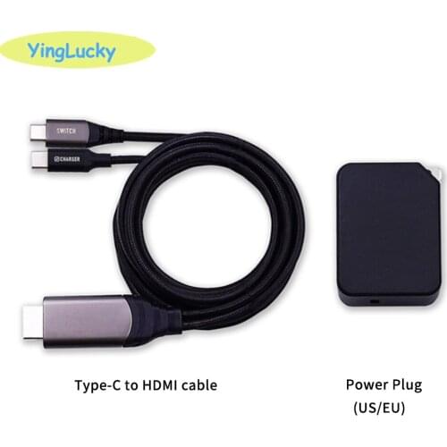 Portable Brook for Nintendo Switch/Android/Windows for Apple Quick Charging for iPhone 12 for HDMI-Compatible Cable - EU Plug