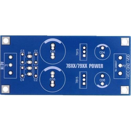 Compatible with LM7815 7915 12 dual power supply Fever level Preamplifier amp with voltage regulator PCB empty board