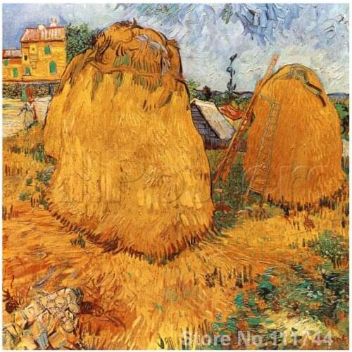 Modern art Meules De Foin En Provence by Vincent Van Gogh paintings for living room Hand painted High quality