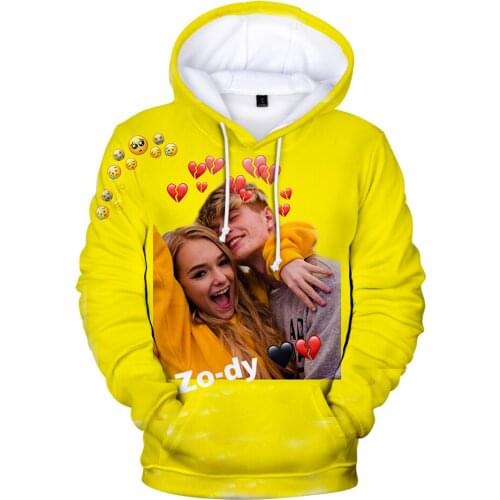 ZODY Men/women Kids Sweatshirt 3D Custom Streetwear Hoodies Zoe & Cody Autumn Harajuku Streetwear Hoody Hip Hop