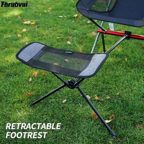 Outdoor Folding Chair, Footstool, Portable Reclining Chair, Lazy Foot Tractor, Telescopic Extension Leg Stool, Moon Chair