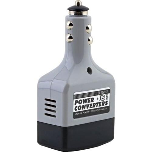 USB Car Mobile Converter Inverter Adapter DC 12V/24V to AC 220V Charger Power 2019 Hot