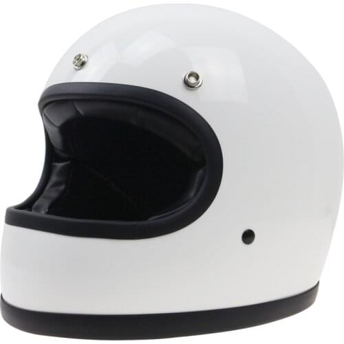 Vintage helmet Simple structure designed full face motorbike helmet racing helmet DOT approved safety bike gear Classic design