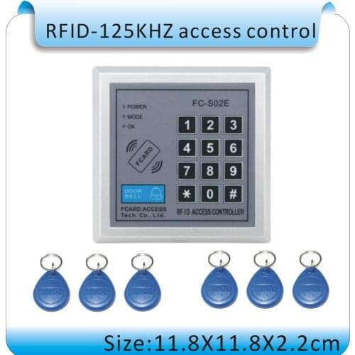 High quality FC-S02EEM card + password access controller card (registered 1000 125KHZ ID card)+50pcs ID card
