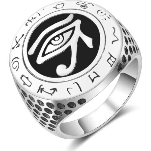 WANGAIYAO Monster Eye Alloy Ring Men and Women Hip Hop Valentines Day Gift Ring