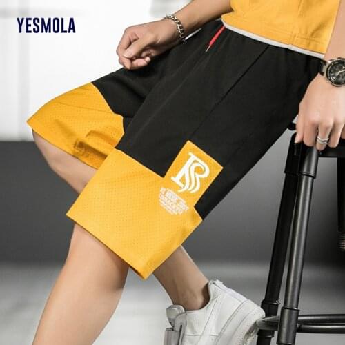 YESMOLA Plus Size Men Shorts Summer Fashion Casual Breathable Brand Comfortable Fitness Men Bodybuilding Shorts